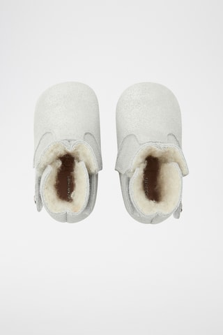 Gevoerde Nubuck Pantoffels - Lichtgrijs 