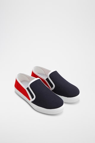 Slip-ons - Zwart en rood