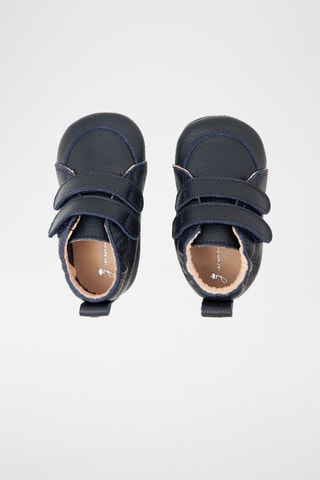 Leren Pantoffels - Marineblauw