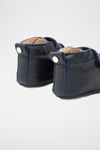 Leren Pantoffels - Marineblauw