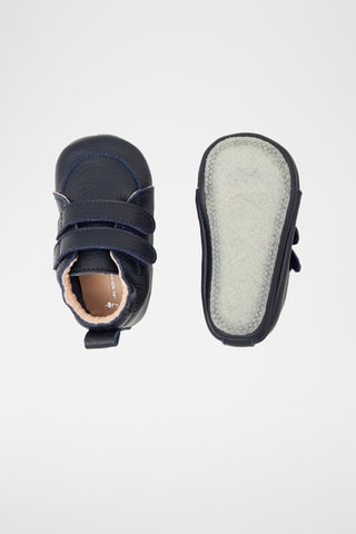 Leren Pantoffels - Marineblauw