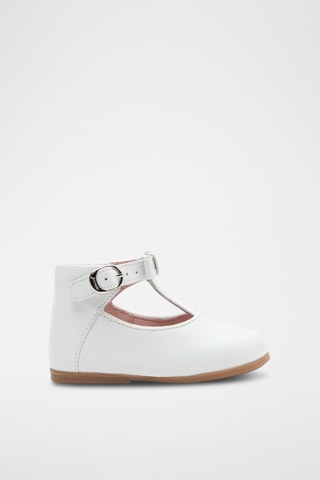 Leren Mary Janes - Wit