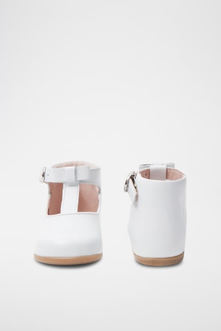 Leren Mary Janes - Wit