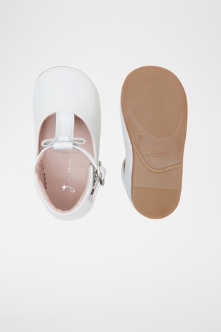 Leren Mary Janes - Wit