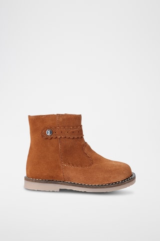 Nubuck Enkellaarzen - Camel