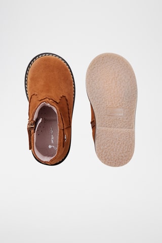 Nubuck Enkellaarzen - Camel
