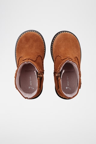 Nubuck Enkellaarzen - Camel