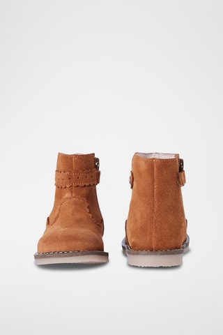 Nubuck Enkellaarzen - Camel