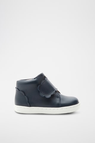 Hoge Leren Sneakers - Zwart