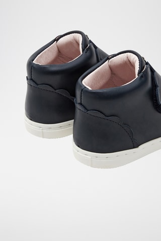 Hoge Leren Sneakers - Zwart