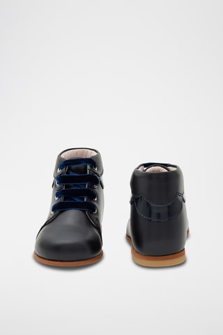 Leren Enkellaarzen - Zwart