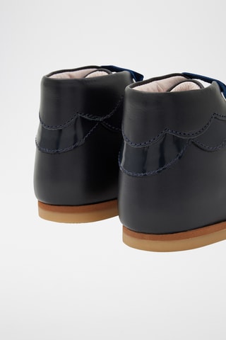 Leren Enkellaarzen - Zwart