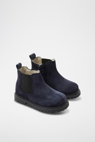 Leren Boots - Marineblauw