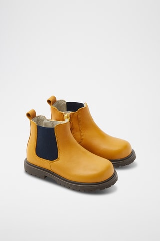 Leren Boots - Mosterdgeel