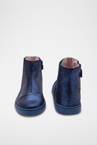 Leren Enkellaarzen - Marineblauw