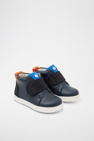 Hoge Leren Sneakers - Grijs