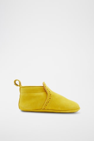 Nubuck Pantoffels - Mosterdgeel