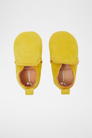 Nubuck Pantoffels - Mosterdgeel