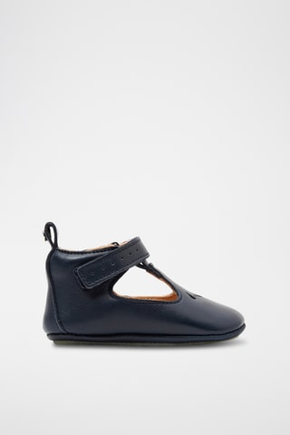 Leren Pantoffels - Marineblauw