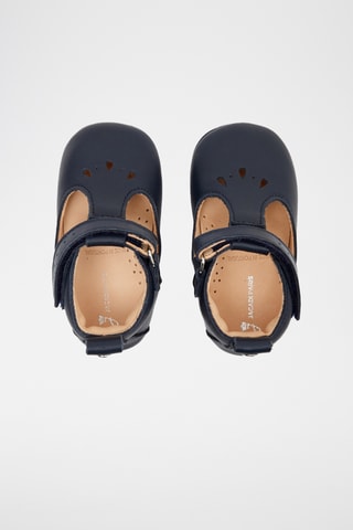 Leren Pantoffels - Marineblauw