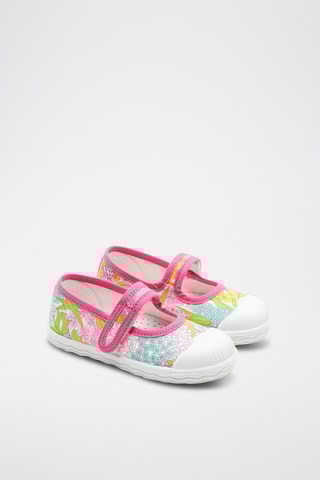 Mary Janes - poederroze en fuchsia