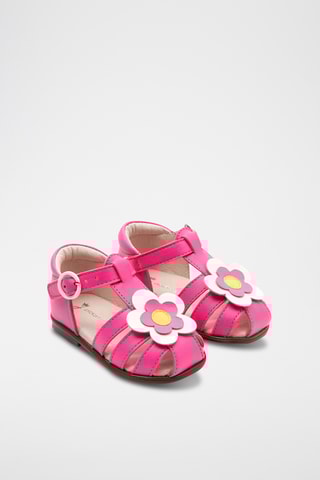 Leren Saloméschoenen - Roze en Wit