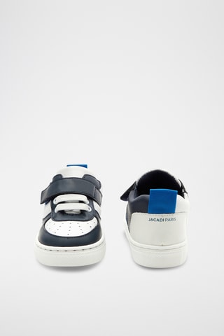 Leren Sneakers - Wit en Blauw