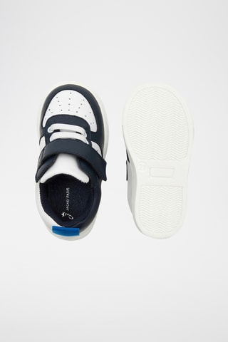 Leren Sneakers - Wit en Blauw