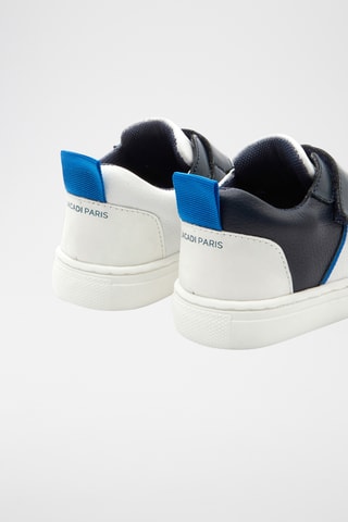 Leren Sneakers - Wit en Blauw