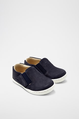 Leren Slip-ons - Marineblauw