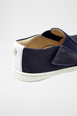 Leren Slip-ons - Marineblauw