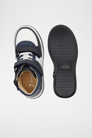 Hoge Leren Sneakers - Zwart en Wit