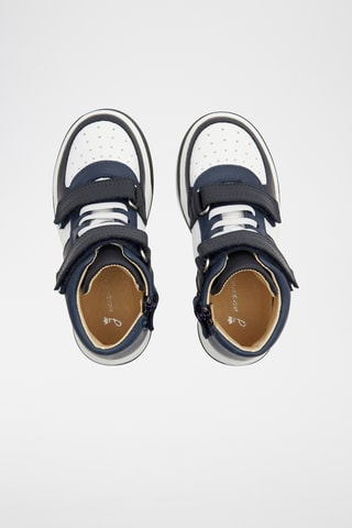 Hoge Leren Sneakers - Zwart en Wit