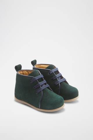 Nubuck Boots - Donkergroen