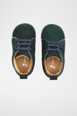 Nubuck Boots - Donkergroen