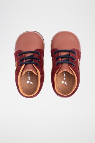 Leren Boots - Camel en bordeauxrood