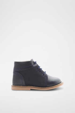 Leren Boots - Zwart en Marineblauw