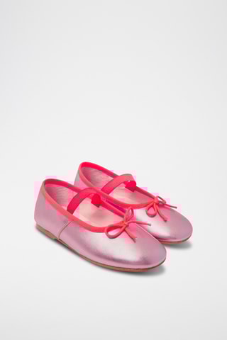 Leren Mary Janes - Roségoudkleurig