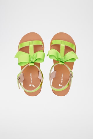 Leren Sandalen - Felgroen