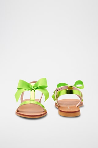 Leren Sandalen - Felgroen