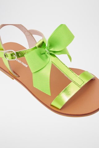 Leren Sandalen - Felgroen