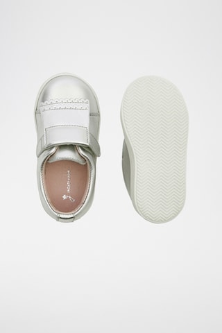 Leren Sneakers - Zilverkleurig