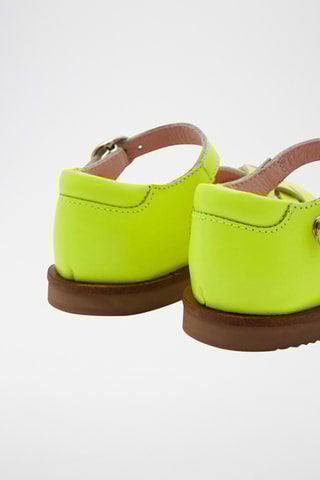 Leren Sandalen - Lichtgroen