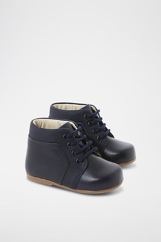 Leren Boots - Marineblauw