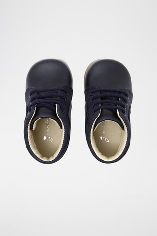 Leren Boots - Marineblauw