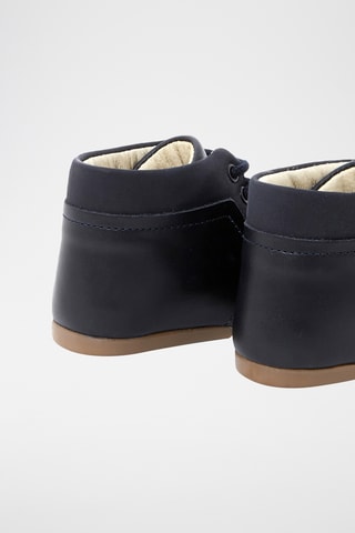 Leren Boots - Marineblauw