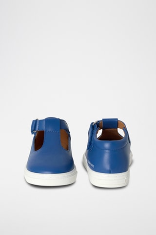 Leren Mary Janes - kobaltblauw