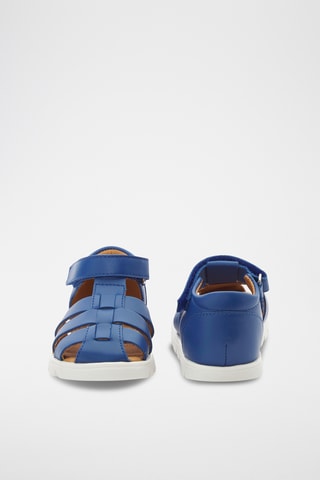 Leren Sandalen - Kobaltblauw