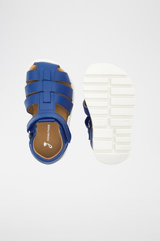 Leren Sandalen - Kobaltblauw