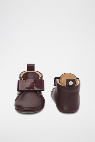 Leren Mary Janes - Bordeauxrood